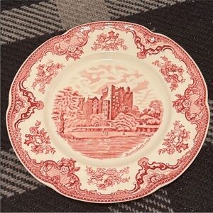 10” Johnson Brothers Old Britain Castles Pink Dinner Plate